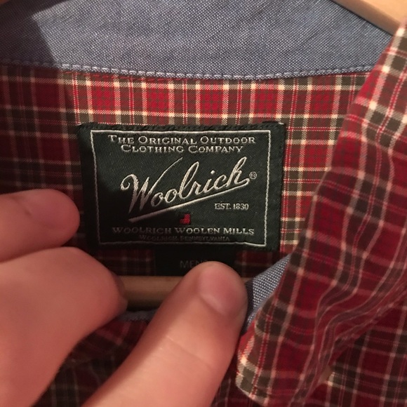 Woolrich Multicolor Plaid Long Sleeve Button Down Shirt Mens Large L - Picture 3 of 12